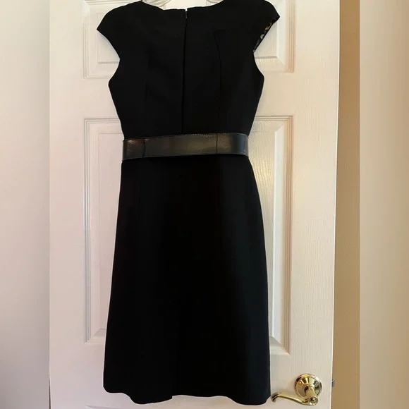 JAX/ women’s black/leopard dress, size 4 - Picture 5 of 6